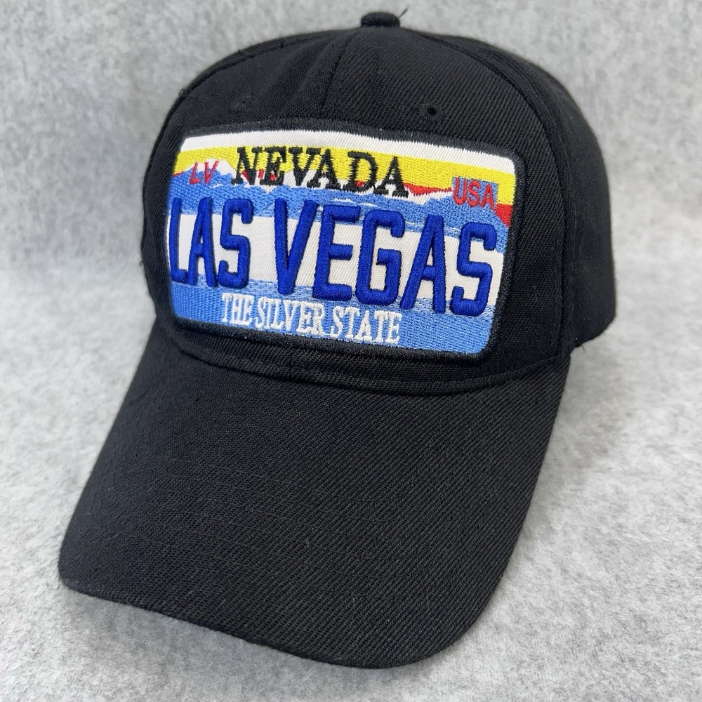 Las Vegas Nevada License Plate Mens Black Unbranded Hat Dad Cap OSFA